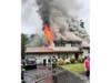 A fire was reported just after 11 a.m. on Sunday on Roger Avenue in the Martinsville section of Bridgewater Township.