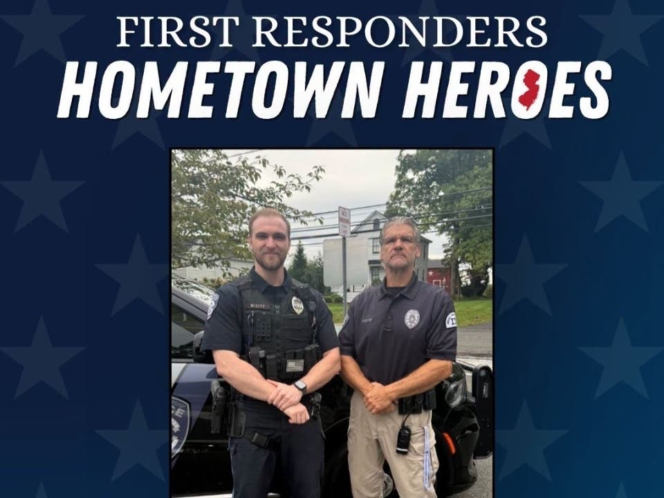 Father and son Bernards Township police officers Todd and Tyler Widitz have been recognized by Congressman Tom Kean Jr. as First Responder Hometown Heroes.