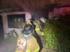 Montgomery residents were awakened by smoke and fire inside their home overnight on Monday.