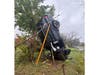 Two people were rescued from an SUV after it crashed off Interstate 78 and became stuck in a tree on Sunday, first responders said.