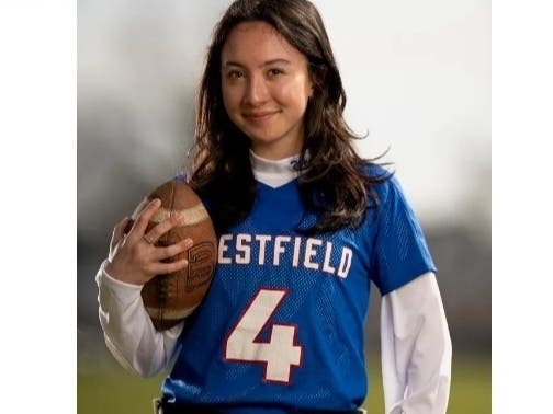 Westfield High School student-athlete Mia O’Reilly has been named a Week 5 nominee for the 2026 USA Football Heart of a Giant Award, a program presented by Hospital for Special Surgery and the New York Giants.