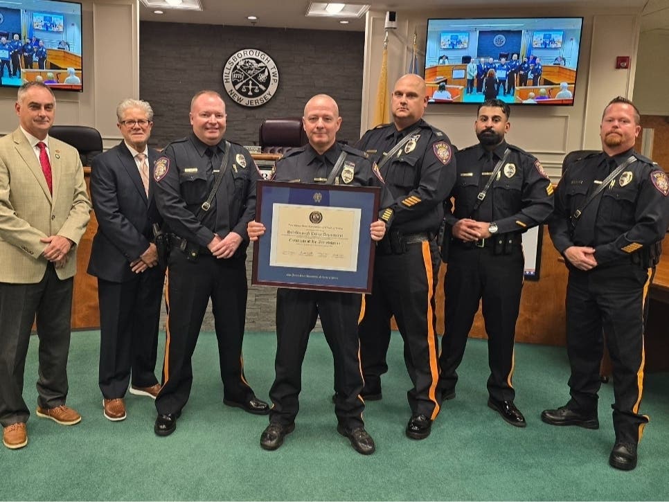 The Hillsborough Police Department was recognized for earning its fifth state reaccreditation.