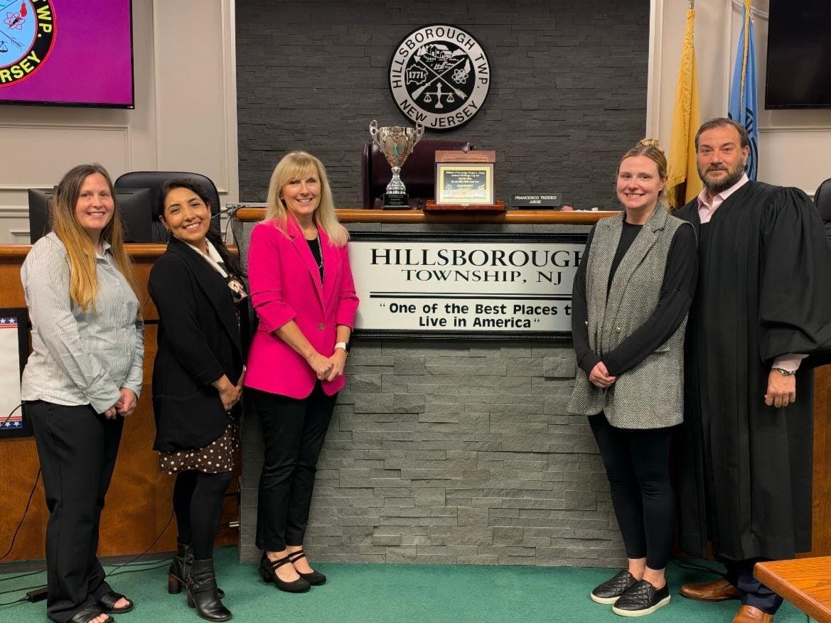 Hillsborough Township announced that Somerset County Municipal Courts earned first place in the 2026 Glenn A. Grant Cup for Backlog Reduction, a statewide competition hosted by the New Jersey Judiciary.