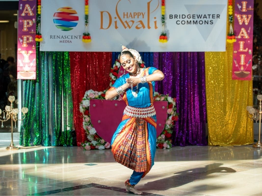 Live performances of traditional and Bollywood dances are a highlight of Bridgewater Commons’ Diwali celebration.