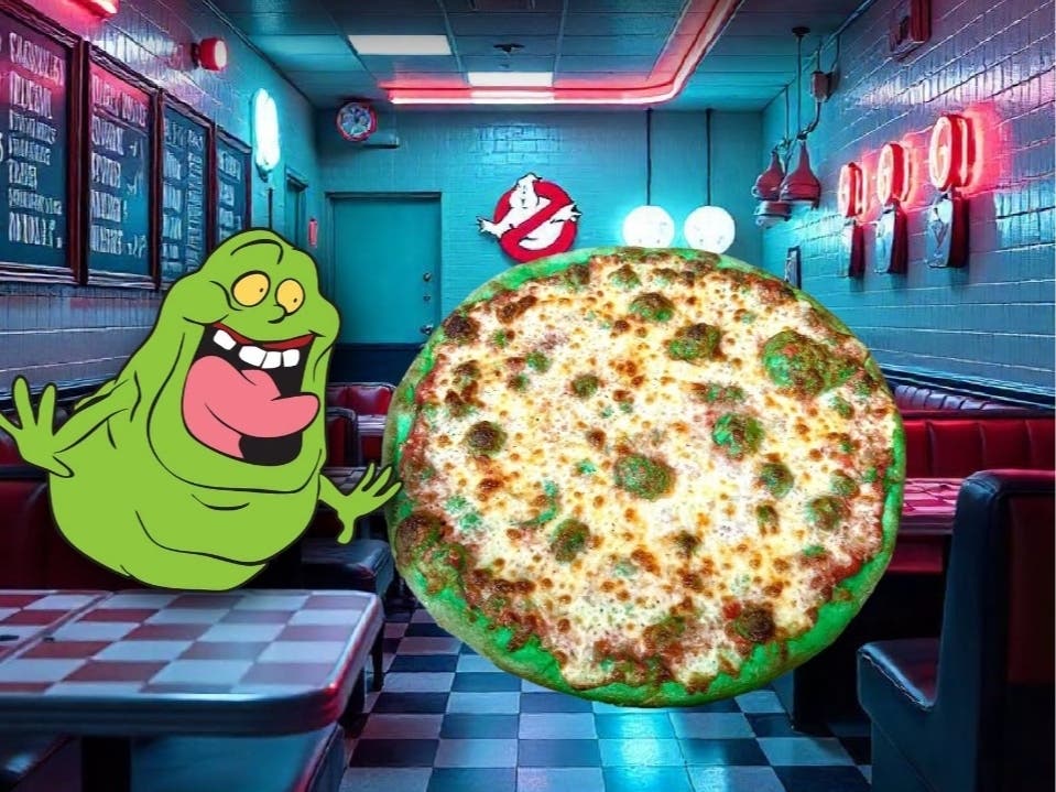 Vinny's Pizza & Pasta is bringing back its Slimer Pizza Special for Ghostbusters Day on Saturday.