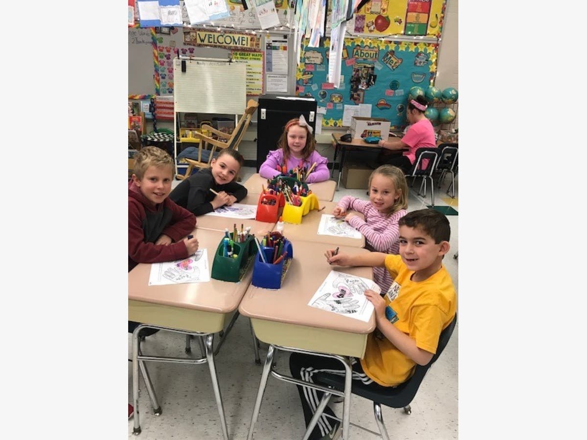 Churchville Elementary Students Color For A Cause | Northampton, PA Patch