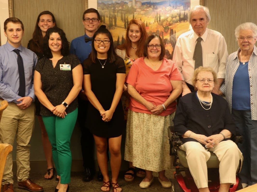 The scholarships will go to student employees of the senior-living community.
