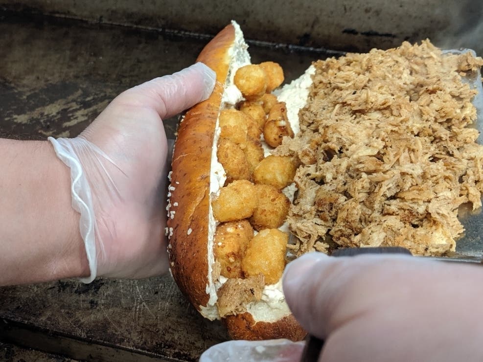 Part of the proceeds from the Eagles-inspired Wentzel Dip Sandwich will go to support local food banks.