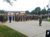 Marine Corps Junior ROTC members led the memorial moment Wednesday morning at the school.