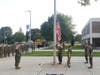 Marine Corps Junior ROTC members led the memorial moment Wednesday morning at the school.
