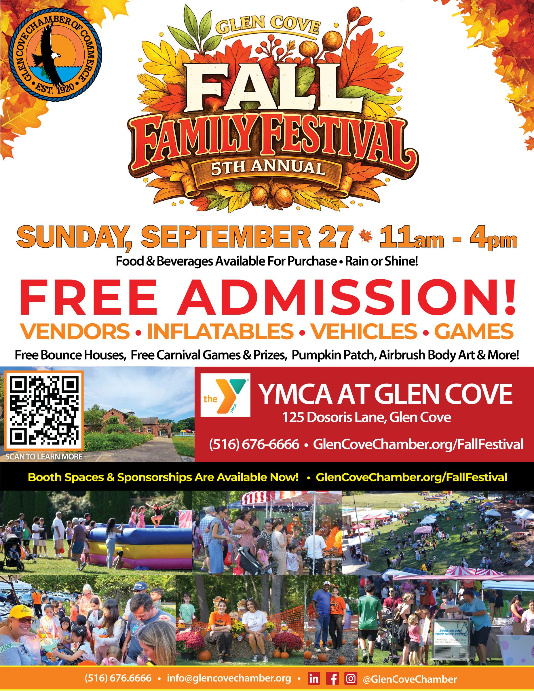 5th Annual Glen Cove Fall Family Festival - Sunday, September 27th • 11am - 4pm