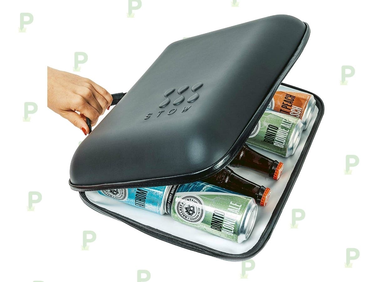 The StowCo portable cooler looks like a laptop case, but it's actually an insulated bag that's perfectly sized to carry and chill wine and beer. 