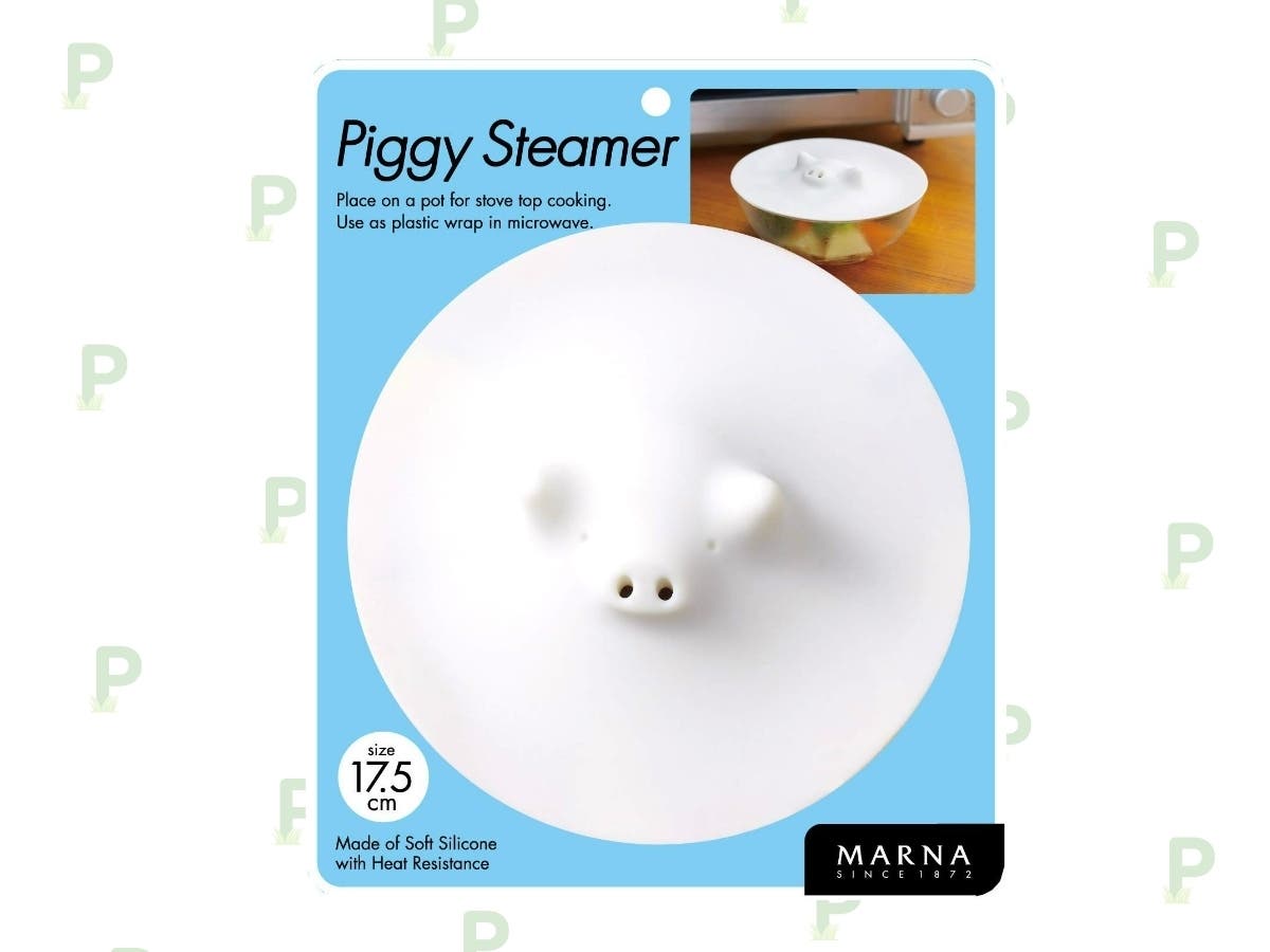 This adorable piggy steamer keeps your microwave clean by venting steam through its adorable snout.