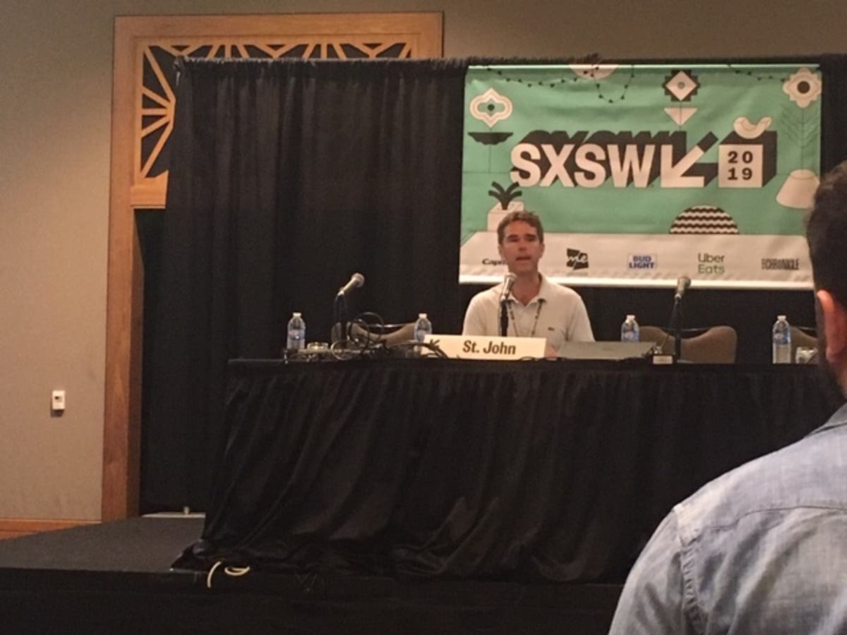 Patch CEO speaks during SXSW 2019.