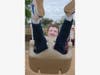 Local boy enjoys the revamped St. John Neighborhood Park on Wednesday.