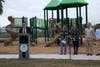 Local officials address those gathered at St. John Park unveiling on Wednesday.