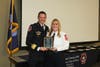 Paramedic of the Year  Kirsti Elias with WilCo EMS Director Mike Knipstein. 