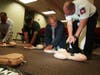 Daniel Sturdevant teaches other Williamson County employees CPR at a Take 10 CPR class.
