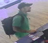 Police seek suspect accused of robbing a cell phone store and a bank at gunpoint over the weekend. 