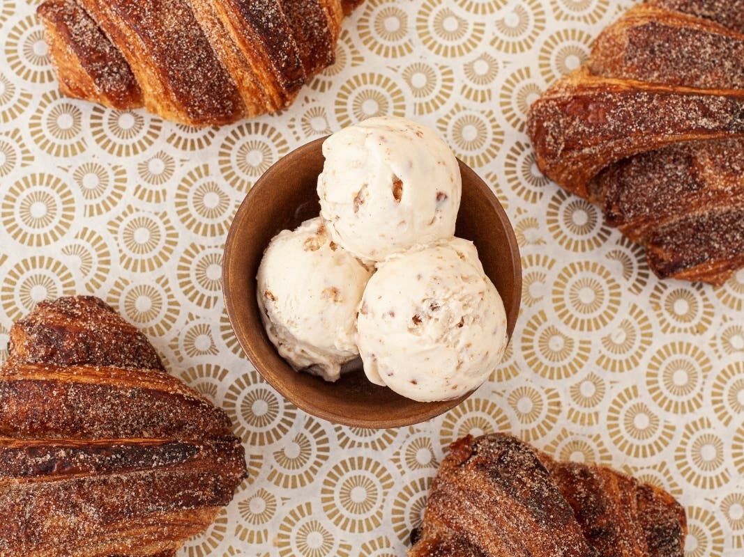 Behold: Churro Croissant with Cajeta flavored ice cream available for a limited time from Dec. 11-17.