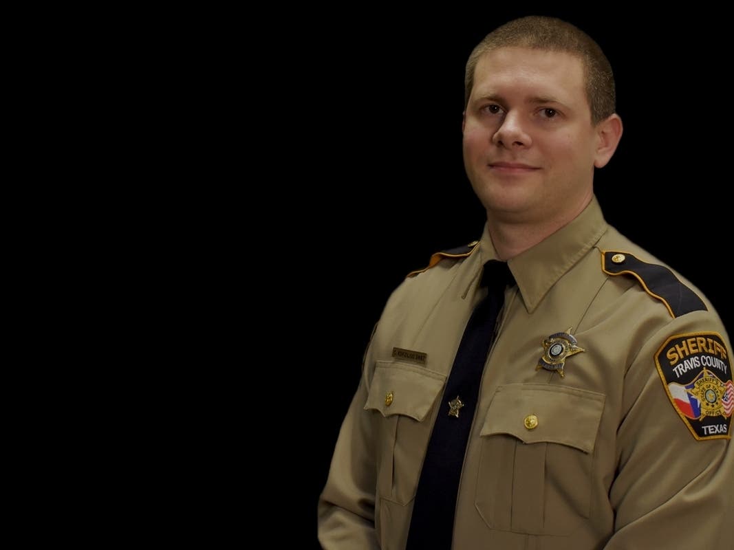 Senior Deputy Christopher Korzilius, 32, was killed after his unmarked vehicle rolled off the road along the 7700 block of FM 2244.