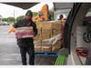 The Central Texas Food Bank distributed food to 1,515 households as families grapple with the effects of pandemic.