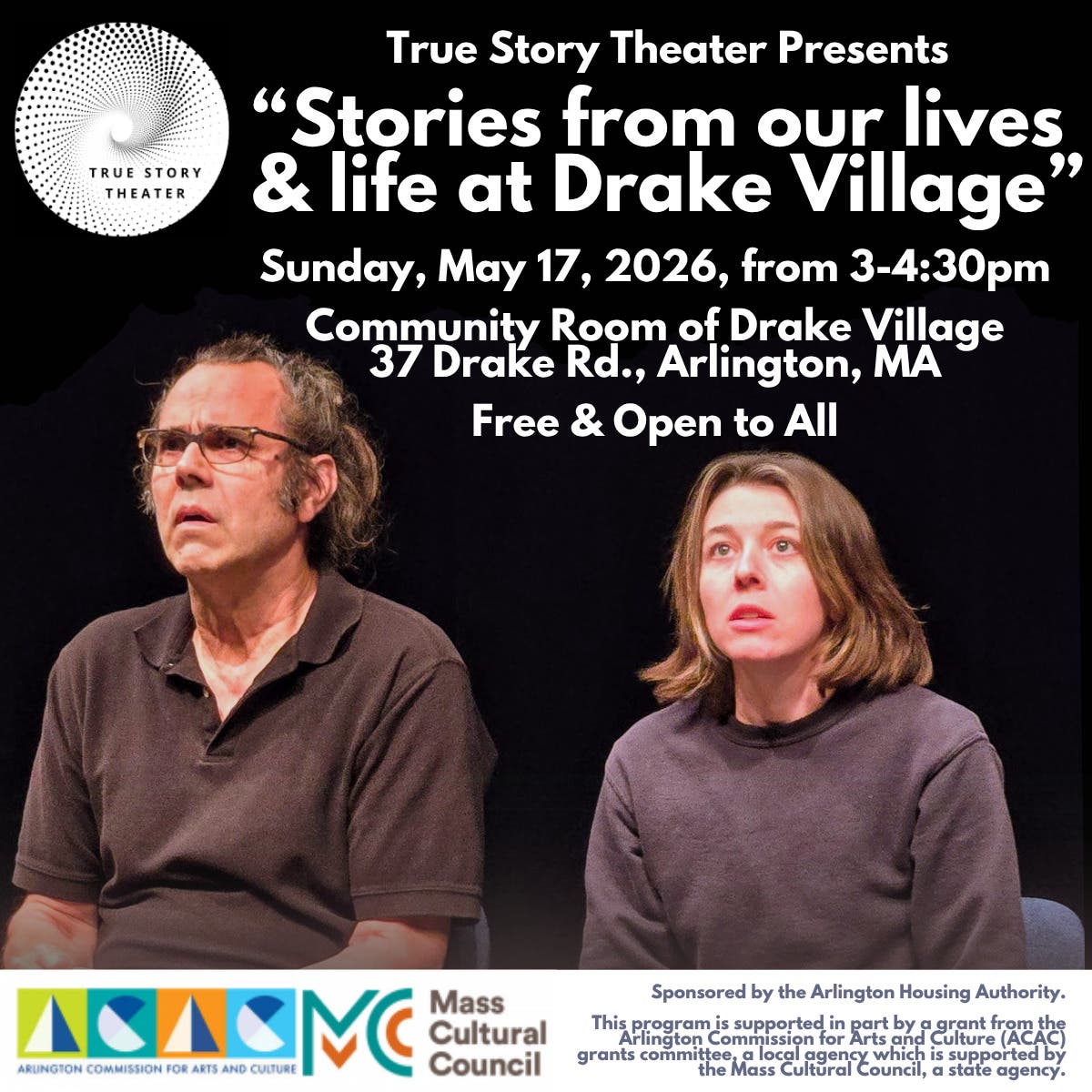 Free Performance: Stories from our lives & life at Drake Village – All are welcome