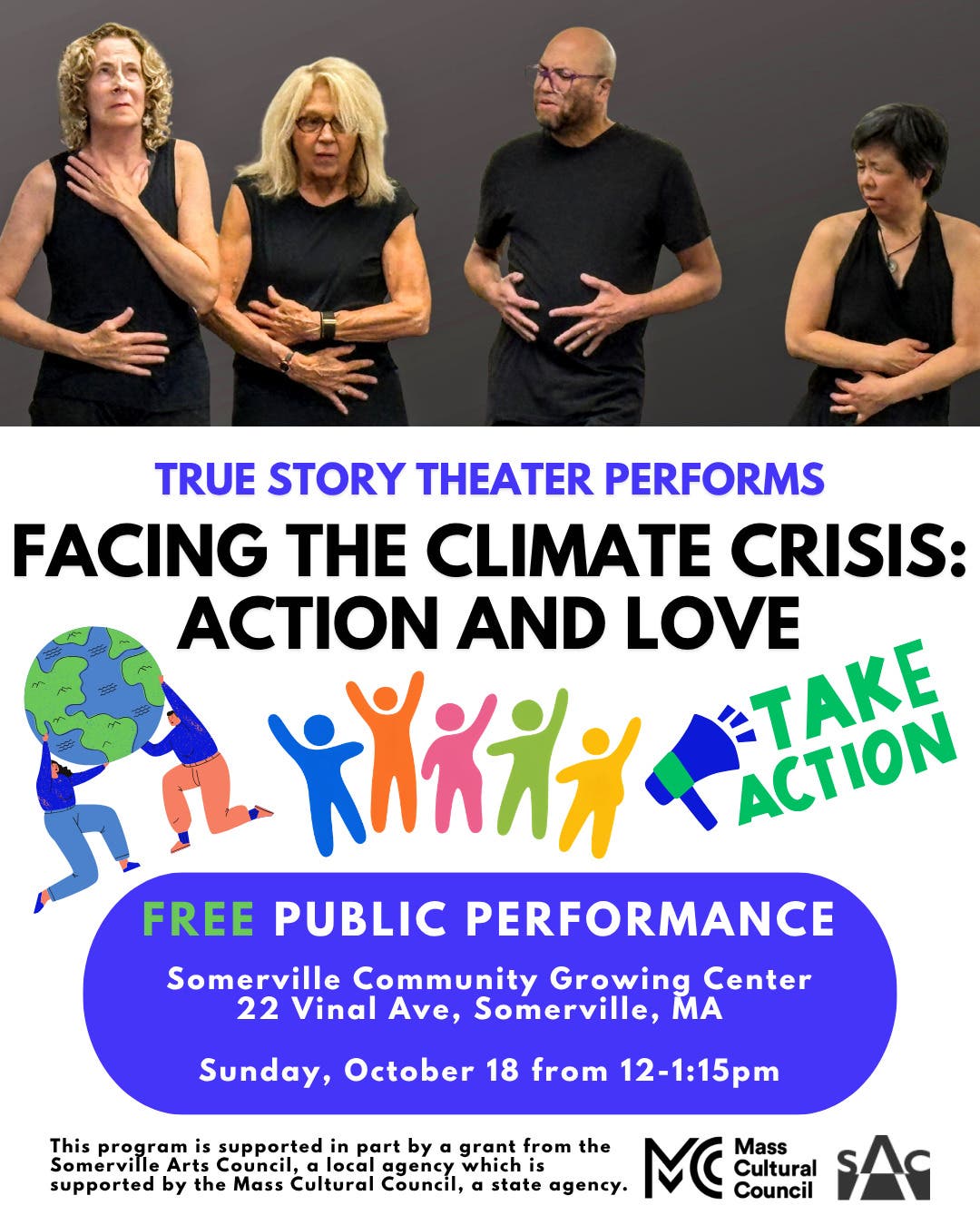Free Performance by True Story Theater - Facing The Climate Crisis: Action And Love
