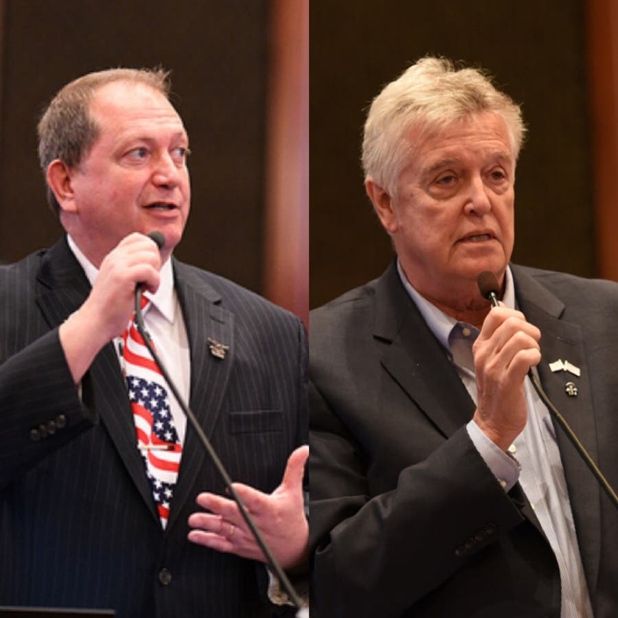 State Rep. Tom Weber (left) and State Rep. Steve Reick (right).