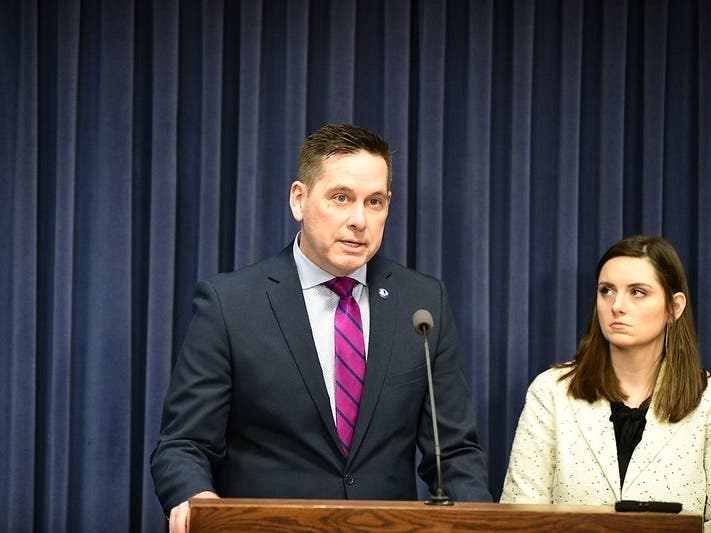 State Representatives Tim Butler and Avery Bourne. 
