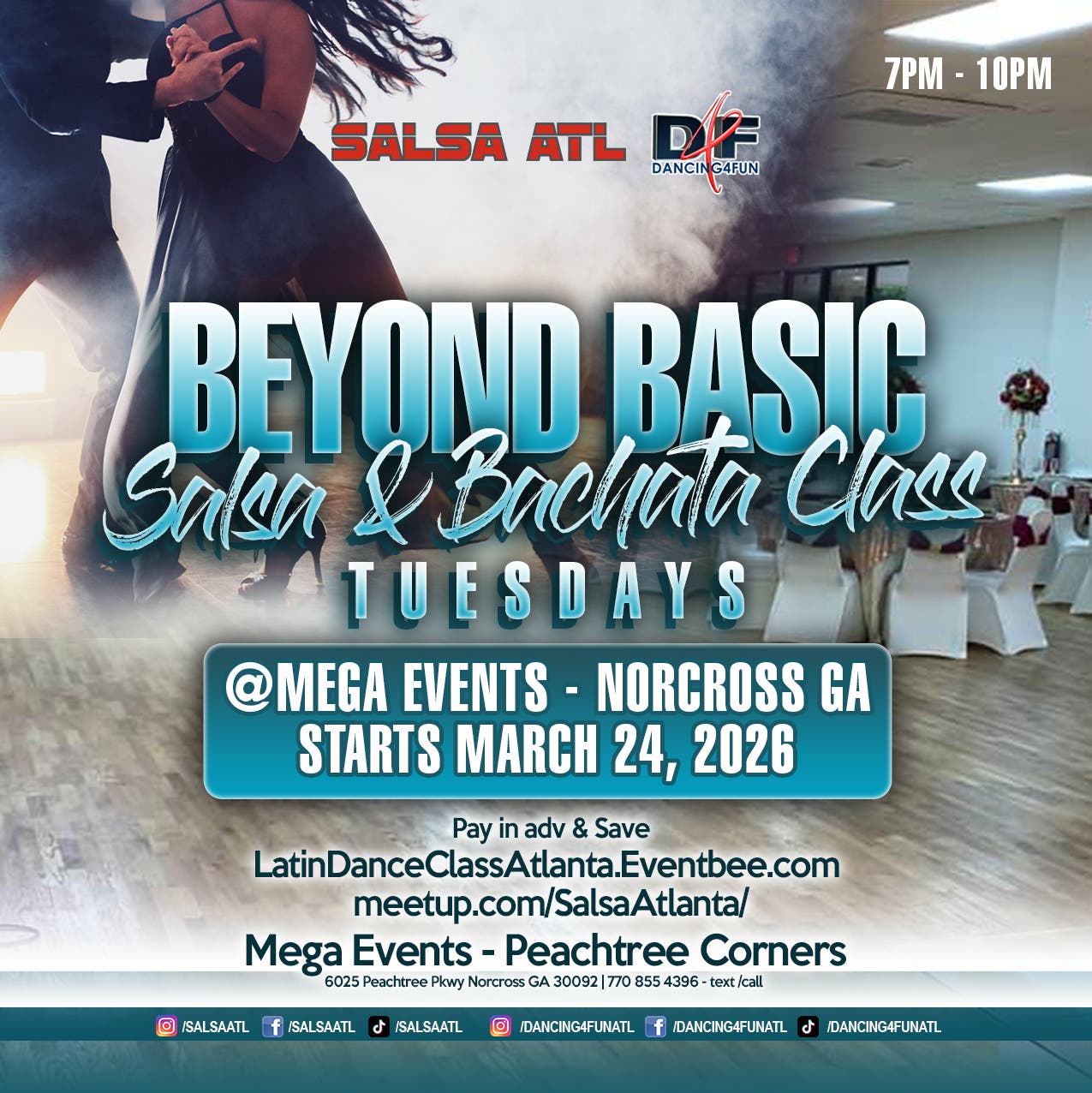 Tues Salsa & Bachata class Beyond Basic Level