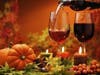 Wine adds extra flavors and romantic colors to the table.