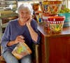 Not just another flower pot. Terra Cotta pots become decorative treasures when painted. Olivia Thomason shows how to do this.