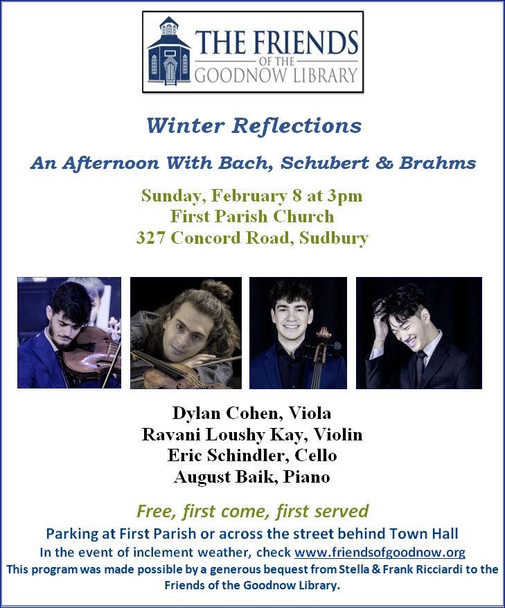 Winter Reflections: An Afternoon With Bach, Schubert, and Brahms