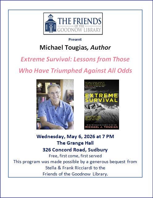  Author Michael Tougias:  Extreme Survival                                                     