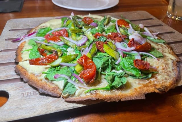 Pizza from The Luggage Room