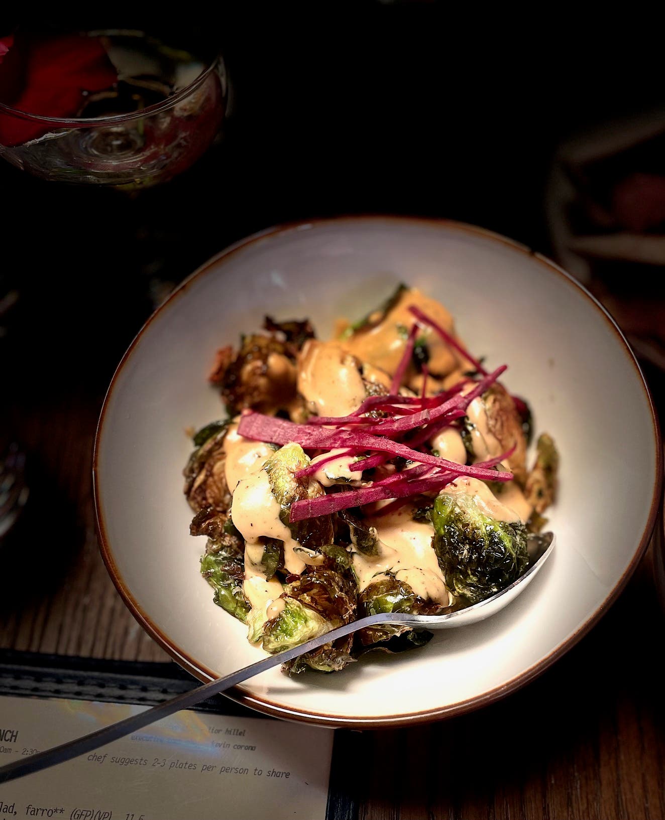 Heavenly caramelized Brussels Sprouts. Photo Jill Weinlein