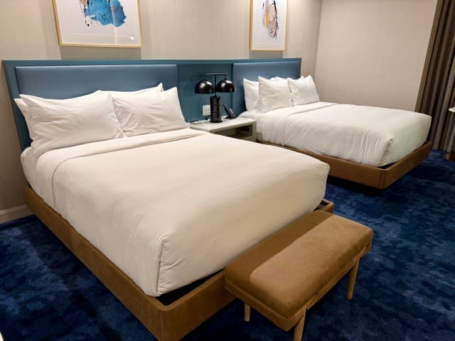 Two bed guest room. Photo Jill Weinlein
