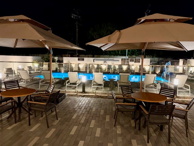Ground level pool, terrace and event space. Photo Jill Weinlein