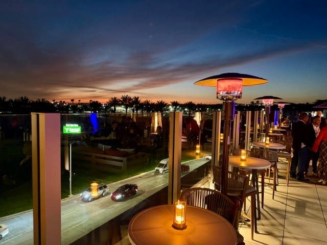 Sunset rooftop view. Photo Jill Weinlein