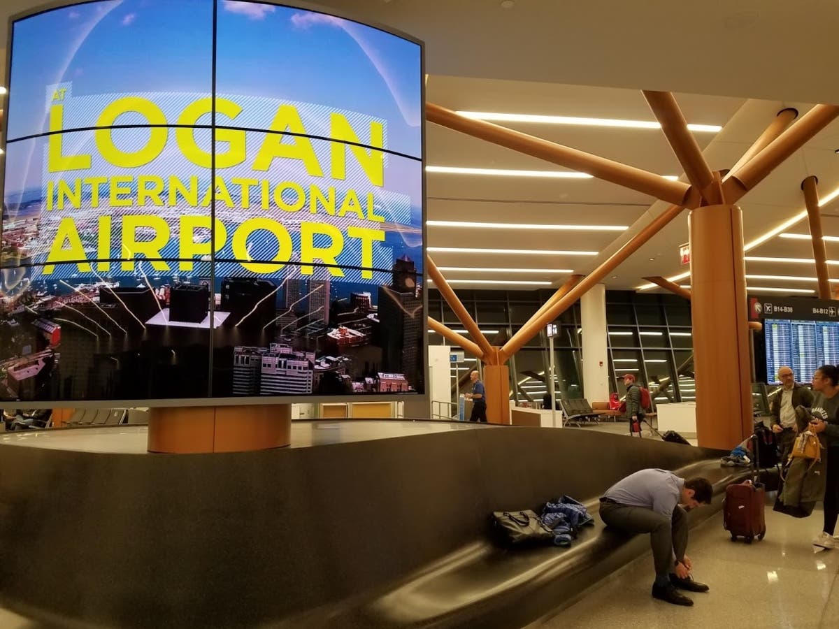 The truck was stolen outside Terminal E.