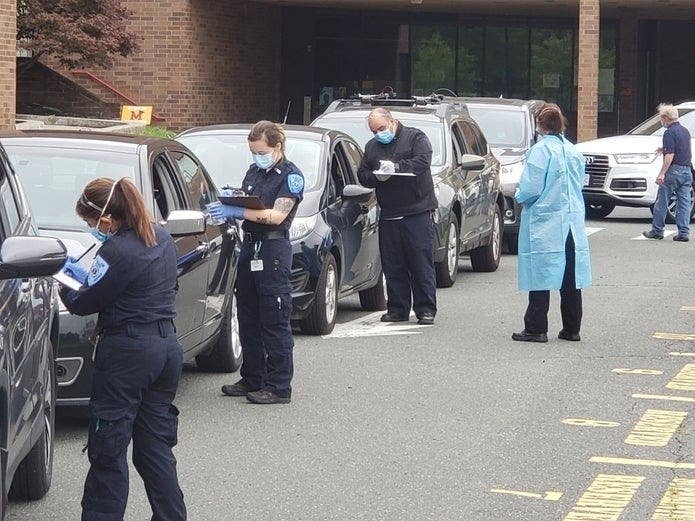 Twenty-one communities had positive coronavirus test rates between 2 and 5 percent.