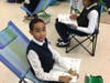 Students enjoy flexible seating.