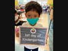 A mask could not hide the excitement on Marcus' first day of Kindergarten!