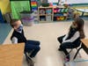 2nd grade students enjoy their “turn and talk” peer discussions that follow lessons in Social Emotional Learning. 