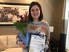 Madeline Hoffman received SIIR's Violet Richardson Award for her work through Buddee Bags, her charity that supports the ill and disabled.