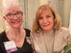 Anna Katz (right), president and CEO of Pearl S. Buck International, poses with SIIR Past-President Eileen Conner after receiving the Women of Distinction Award.
