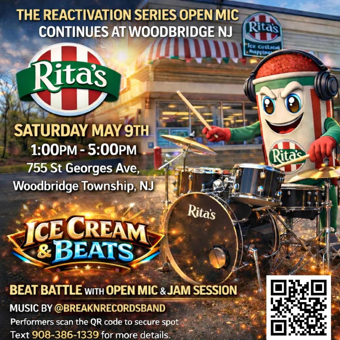 Open Mic Series at Rita's of Woodbridge 1-5pm