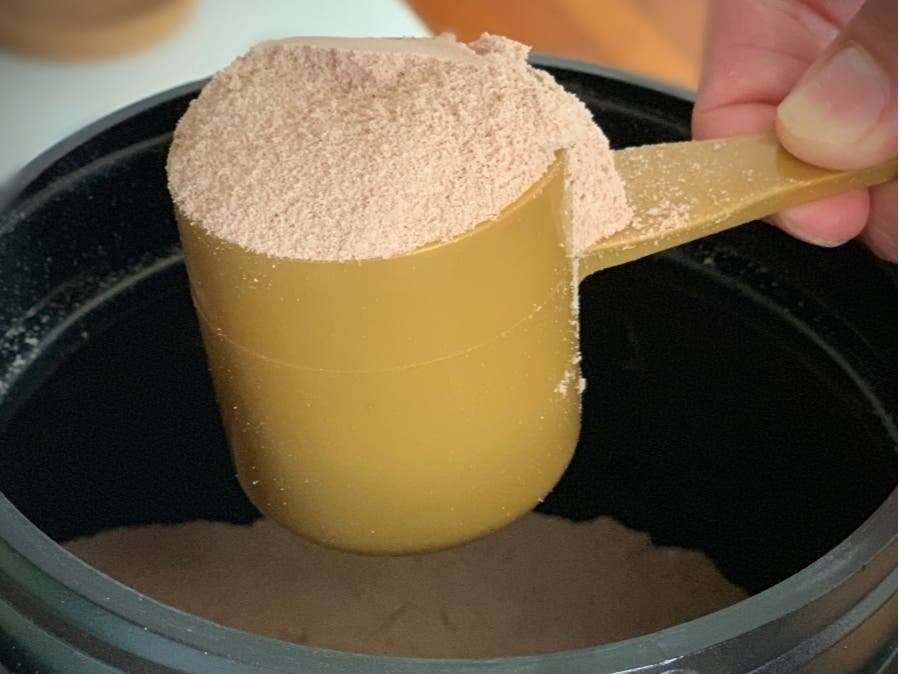 Protein powder found in a parking lot on Commercial Street prompted a hazmat response Saturday.