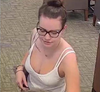 Police say this woman was with the man who robbed the bank.